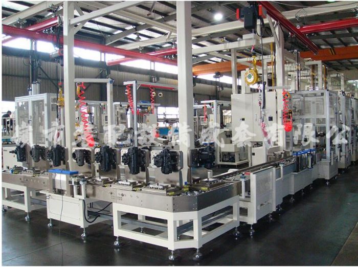 AUTOMOTIVE RECIRCULATING BALL STEERING GEAR ASSEMBLY LINE