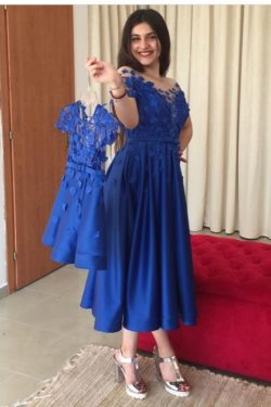 Blaue Abendkleider Cocktailkleider Kurz | Kinder Mutter Kleider Online