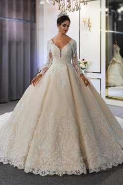 Hochzeitskleid Langarm Umstandsmode | Brautkleider Online Kaufen