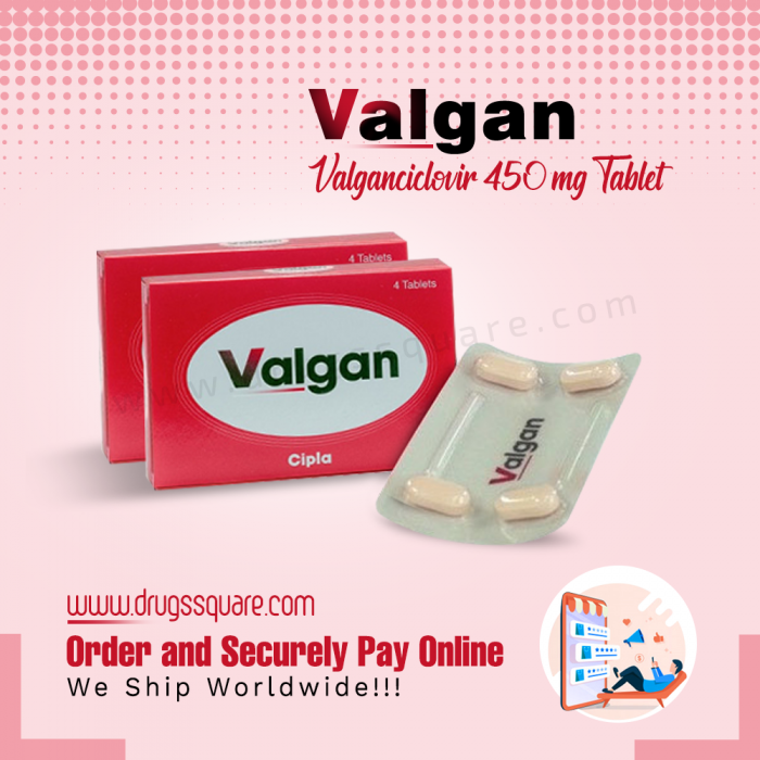 Valgan 450 mg Tablet Price (Valganciclovir) – Generic Valcyte For CMV Infection Treatment