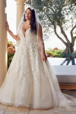 Brautkleider Große Größe A Linie | Übergroße Hochzeitskleider Spitze