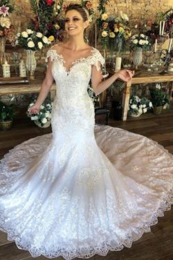Wunderschöne Brautkleider Meerjungfrau | Hochzeitskleider Mit Spitze