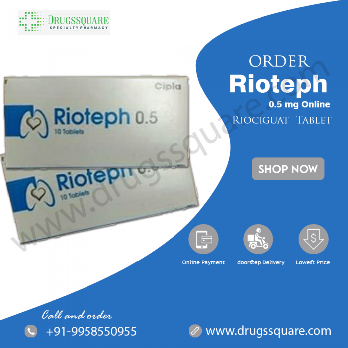 Rioteph 0.5 mg Tablet (Hypertension Medicine) – Cipla Riociguat Buy Online from India