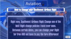 Southwest Flight Change Policy