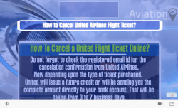 United Airlines Flight Ticket Cancellation Policy