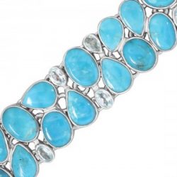 Wholesale Real Silver Turquoise Bracelet From Rananjay Exports