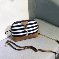 Blue and White Stripes Small Ladies bag