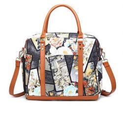 LADIES PRINTING WEEKENDER BAG OVERNIGHT CARRY-ON DUFFEL