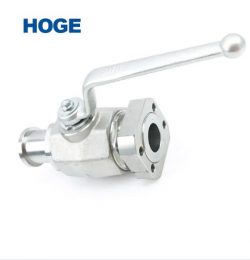 Long Handle Hydraulic Priority Valve Sanitary Flanged Ball Valve