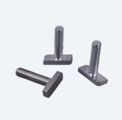 T-Head Square Bolt Black Galvanized Bolt Fasteners