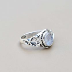 Buy Authentic Sterling Silver Moonstone Ring at Rananjay Exports