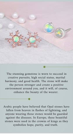 Opal Earrings Handcrafted by Experts @Rananjay Exports