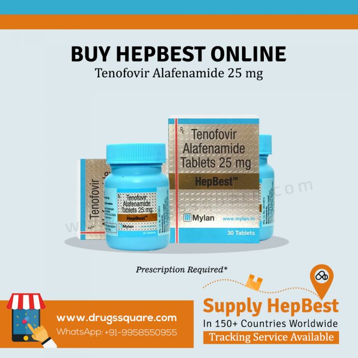 Hepbest 25 mg Tablet | Tenofovir Alafenamide | HIV and HBV Medicine