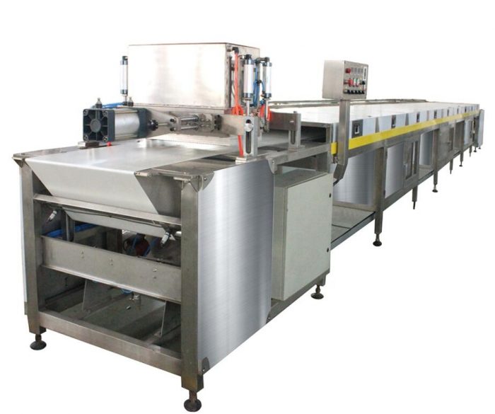 600mm pneumatic chocolate chips production line/chips depositing machine