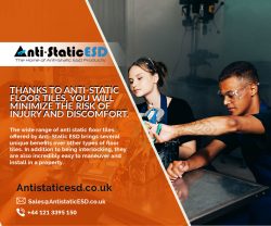 The Anti Static Flooring is an ideal solution for businesses that cannot invest in ESD flooring