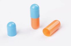 Hard gelatin capsule size 3# gel capsule empty blue orange