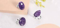 Letest charoite Jewelry collection at wholesale price