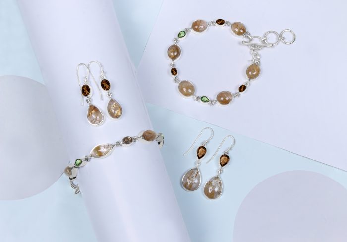 Sterling Silver golden-rutile at wholesale Price from Rananjay Exports