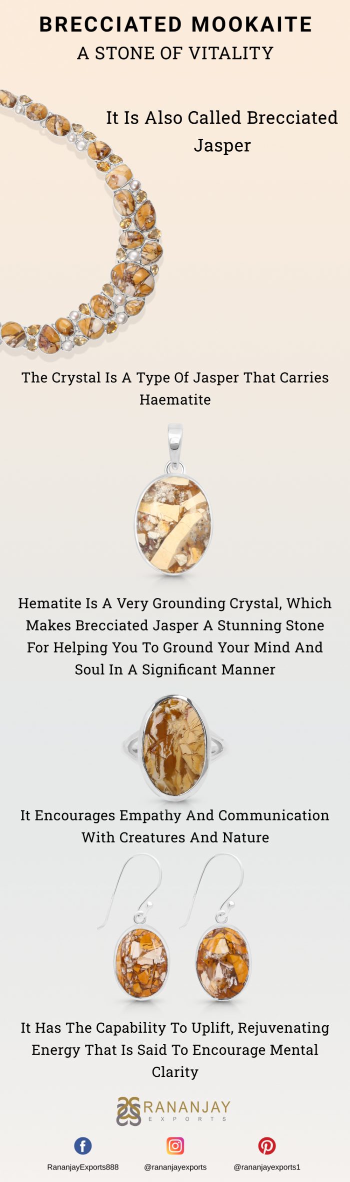 Brecciated Mookaite- a stone of vitality