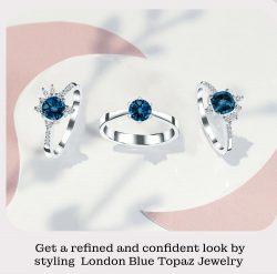Buy The Stylish London Blue Topaz Jewelry for your Loved Once | Sagacia Jewelry