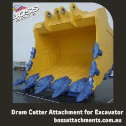 Drum Cutter Attachment for Excavator