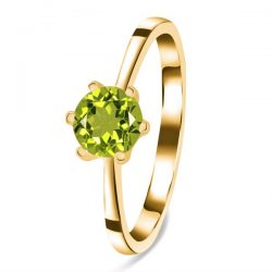 Buy Gemstone Peridot Ring For Engagement