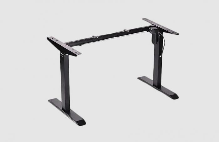 WK-D2A2-E2 Retractable Single Lever Standing Electric Single Motor Lift Desk