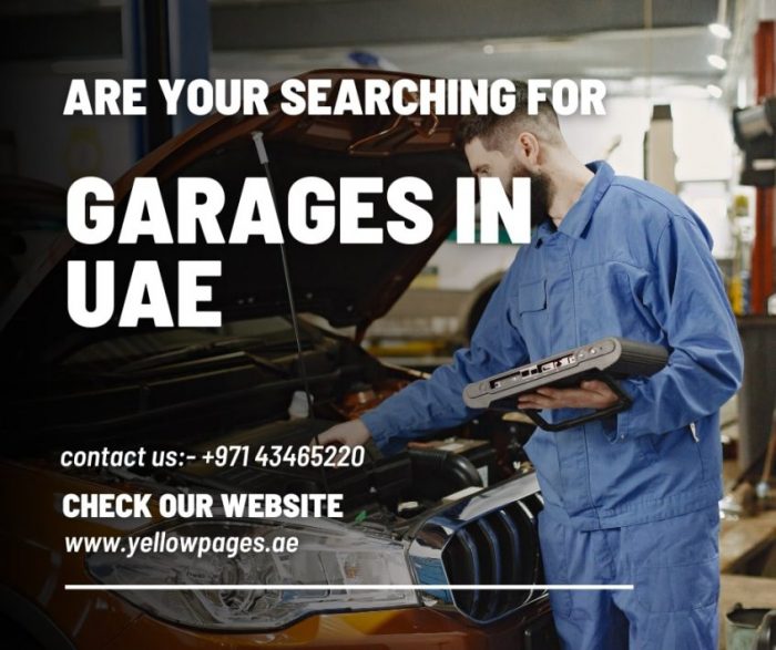 Top listed Auto Garages & workshop In UAE.