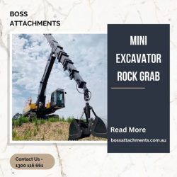 Mini Excavator Rock Grab