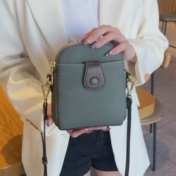 Regina Leather Crossbody Phone Purse