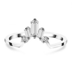 Raw Cubic Zirconia jewelry, 925 Sterling Silver Gemstone Jewelry