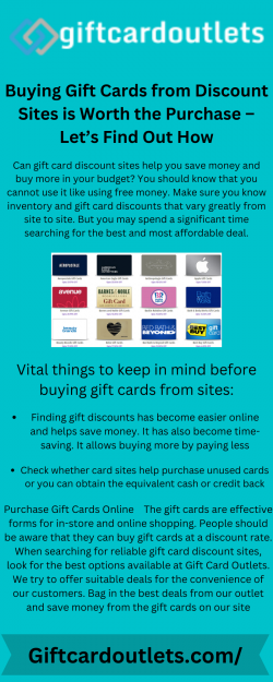 Buying Gift Cards from Discount Sites is Worth the Purchase – Let’s Find Out How