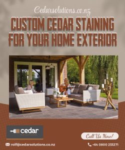 Discuss & achieve your desired look with cedar stain in Auckland