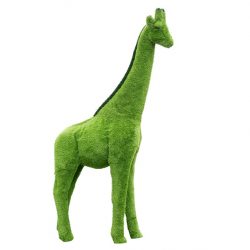 Artificial Grass Giraffe Sculpture