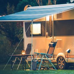 RV PVC Shade Awning Fabric