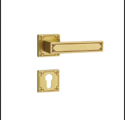 COURTYARD DOOR KNOB-BRASS LOCK-WEAR-RESISTANT