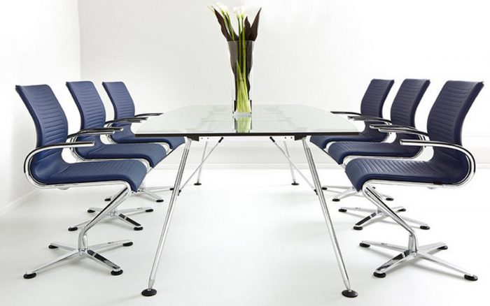 Modern Conference Room Chairs |High Back White Modern Conference Room Chairs