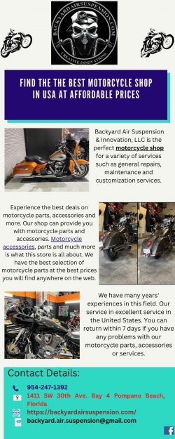 Find The The Best Motorcycle Shop In USA At Affordable Prices