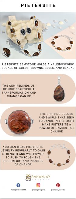 Wondarful Gemstone Pietersite Jewelry