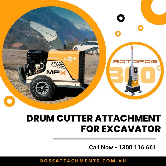 Drum Cutter Attachment for Excavator