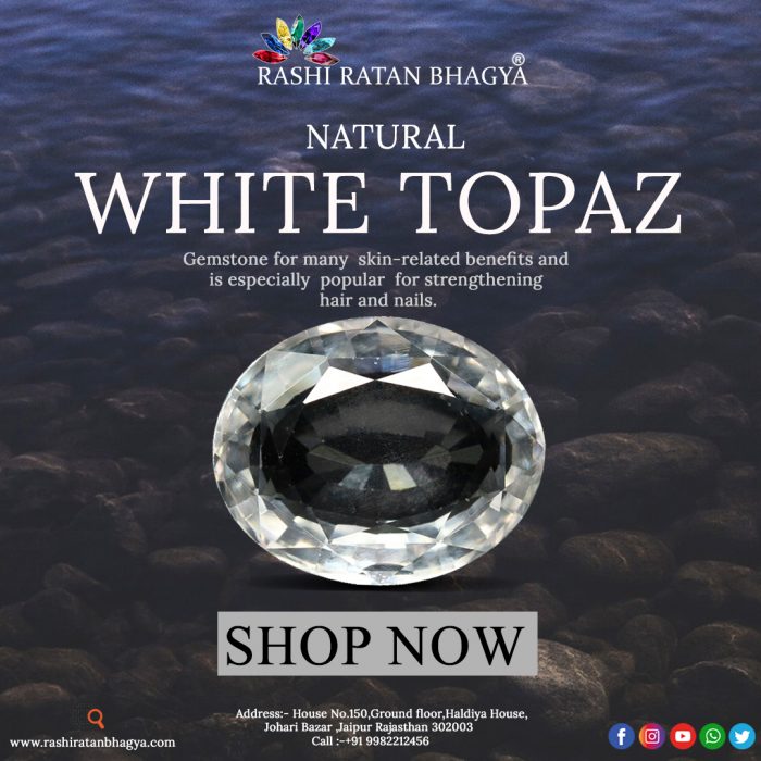 Buy White Topaz Stone Online at Best price