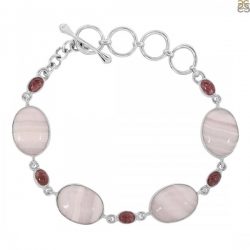 Natural 925 Sterling Silver Pink Aragonite Jewelry at Wholesale price