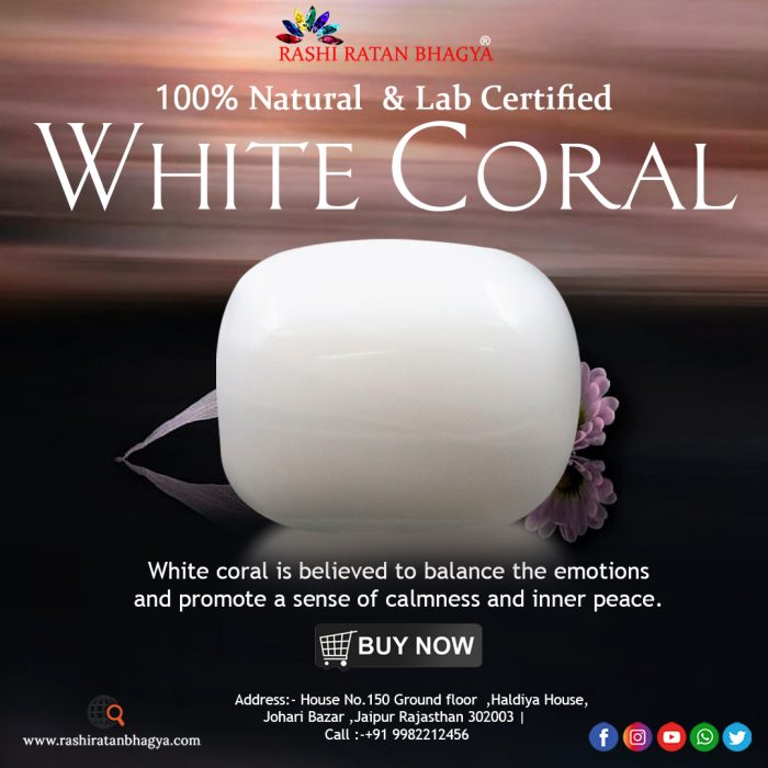 Get Certified White Coral stone at Best Price