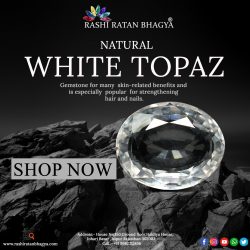 Get Natural White Topaz Stone Online in India