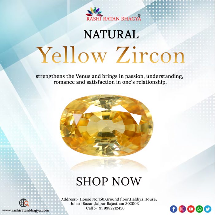 Shop Original Yellow Zircon Gemstone at Best Price in India
