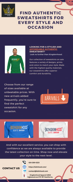 Find Authentic Sweatshirts For Every Style And Occasion