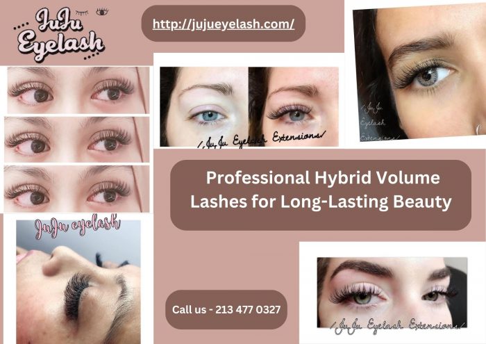 Professional Hybrid Volume Lashes for Long-Lasting Beauty