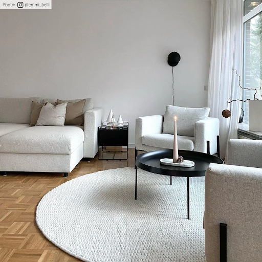 RONDE VLOERKLEDEN – CARTMEL (OFFWHITE)