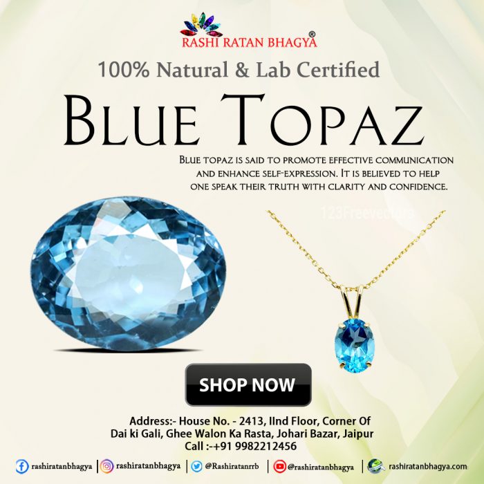 Buy Original Blue Topaz Stone Online at Best Price