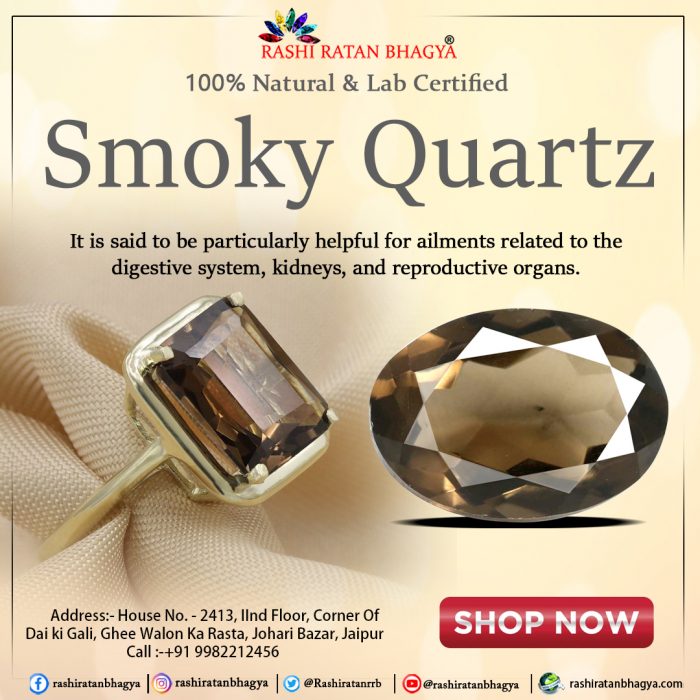 Get Original Smoky Quartz Stone Online from Rashi Ratan Bhagya